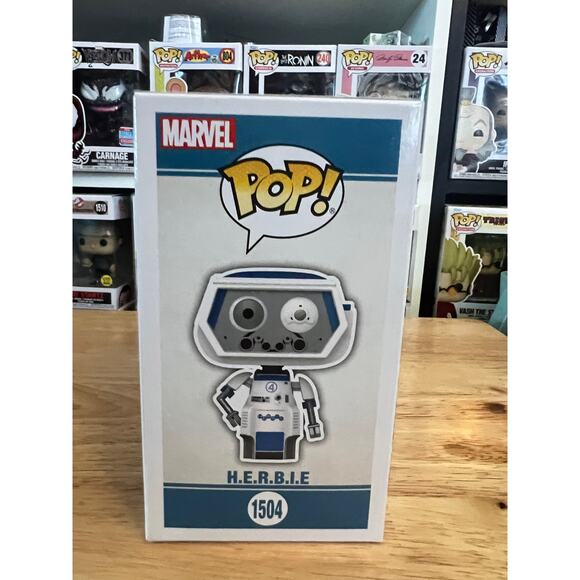 NEW IN HAND H.E.R.B.I.E. Fantastic 4 Funko Pop Bobblehead #1504 Marvel Four MCU - Picture 2 of 6